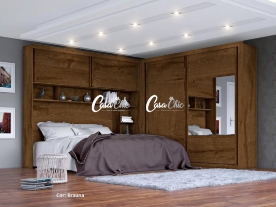 Quarto de Casal Modulado Europa Conjugado Firenze